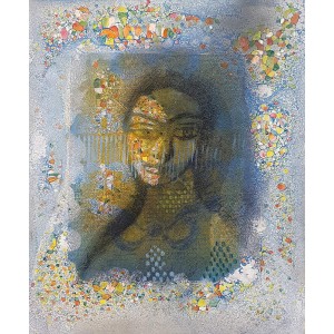 Akram Dost Baloch, 13 x 16 Inch, Mixed Media on board, Figurative Painting, AC-ABD-064